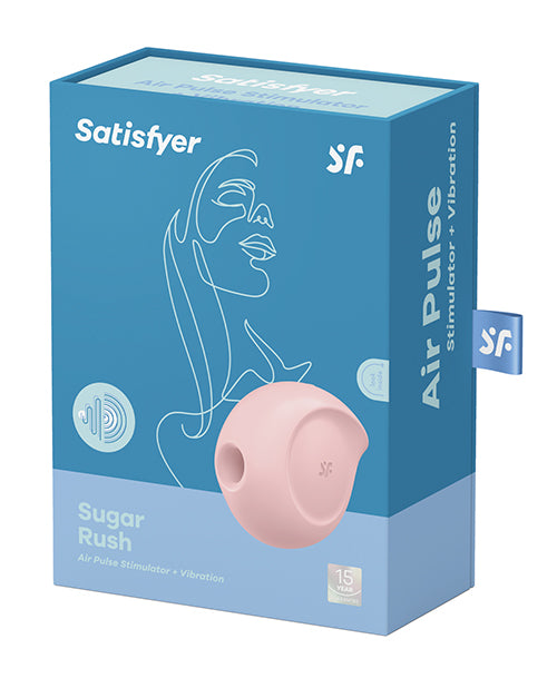 Satisfyer Sugar Rush Rechargeable Silicone Clitoral Stimulator - Rose