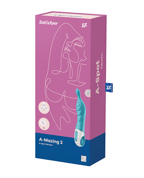 Satisfyer A-Mazing 2 Silicone Vibrator - Turquoise