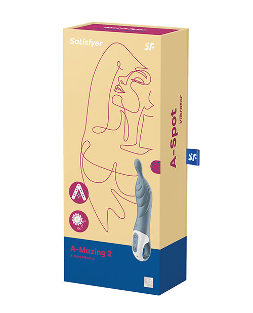 Satisfyer A-Mazing 2 Silicone Vibrator - Grey