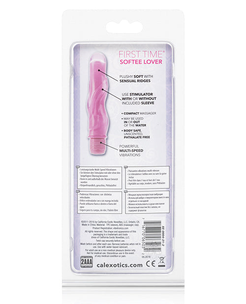 First Time Softee Lover Vibrator - Pink