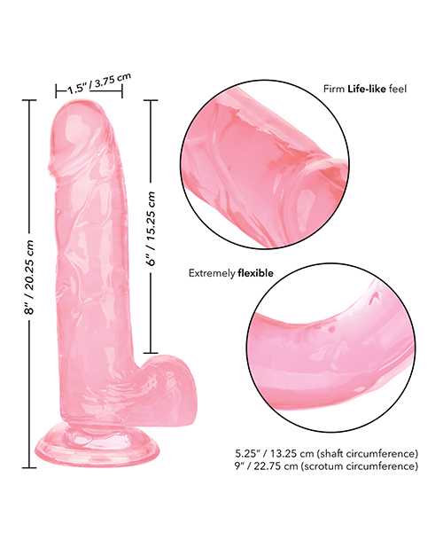 Size Queen Dildo - 6in - Pink