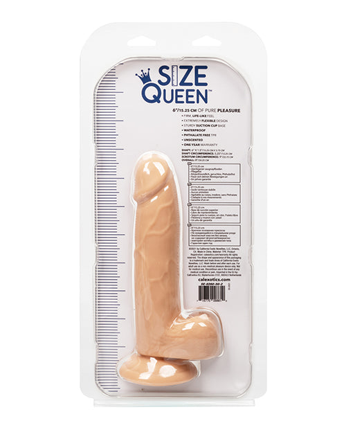 Size Queen Dildo - 6in - Vanilla