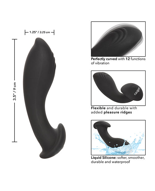 Eclipse Rechargeable Liquid Silicone Flex Probe - Black