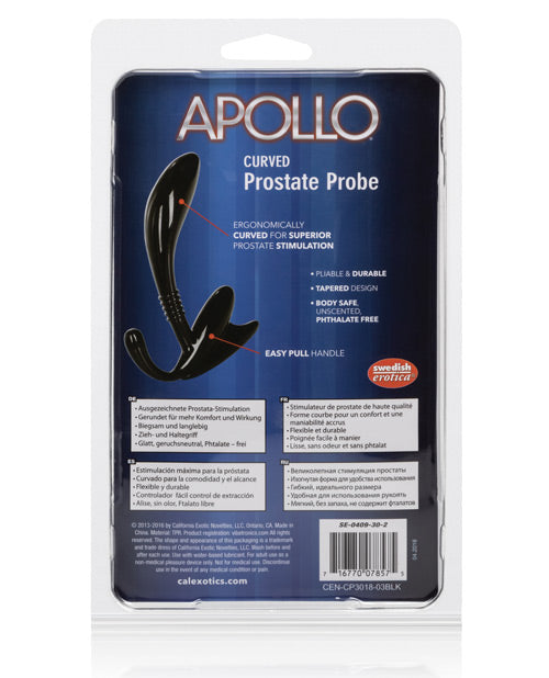Apollo Curved Prostate Stimulator - Black