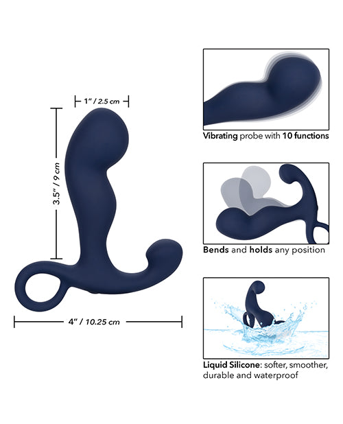 Viceroy Silicone Rechargeable Command Prostate Stimulator - Blue