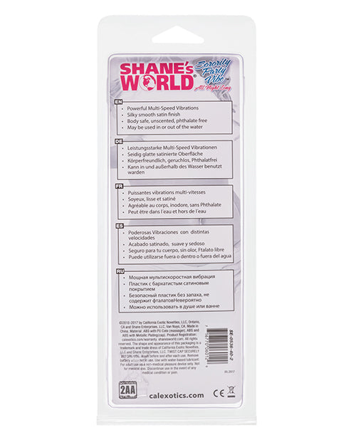 Shane`s World Sorority Party Vibe All Night Vibrator - Pink