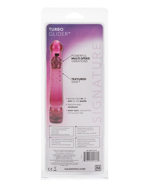 Waterproof Turbo Gliders Vibrator - Raspberry Crush