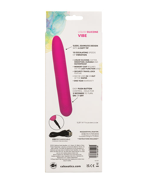 Bliss Liquid Silicone Rechargeable Vibrator - Pink