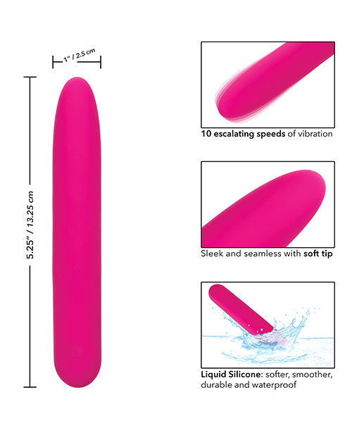 Bliss Liquid Silicone Rechargeable Vibrator - Pink