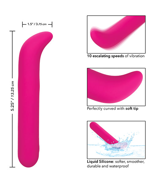 Bliss Liquid G-Vibe Silicone Rechargeable G-Spot Vibrator - Pink