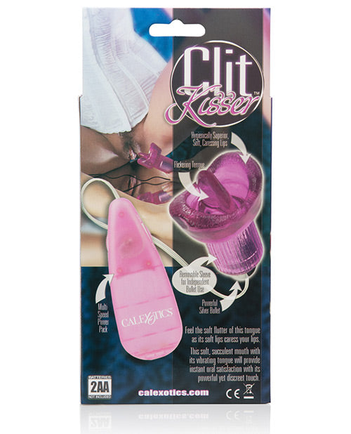 Clit Kisser Tantalizing Tongue with Removable Bullet and Wired Remote Control - Purple
