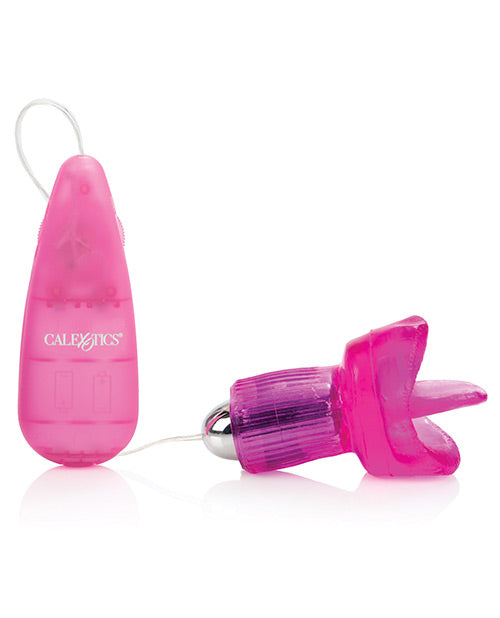 Clit Kisser Tantalizing Tongue with Removable Bullet and Wired Remote Control - Purple