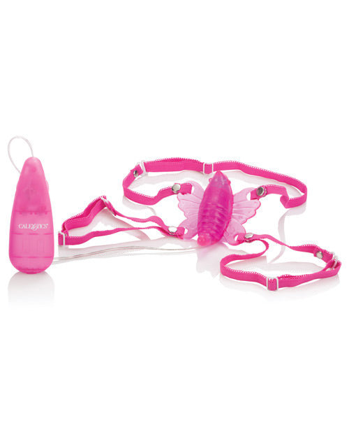 Venus Butterfly Original Strap-On with Wired Remote Control - Pink