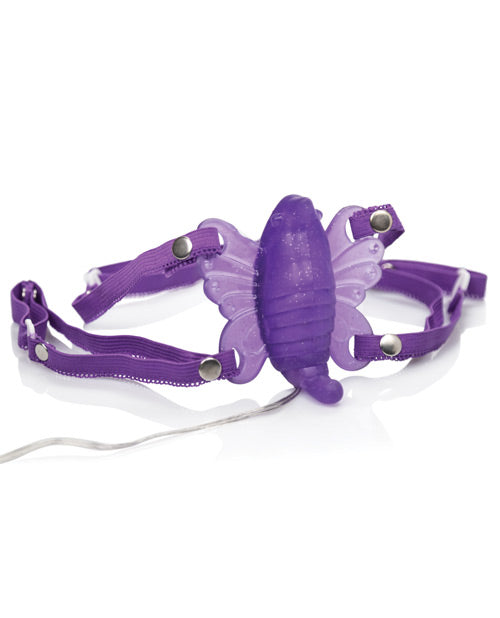 Venus Butterfly II Strap-On with Wired Remote Control - Purple