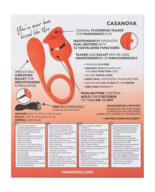 French Kiss Casanova Clit Stimulator - Red