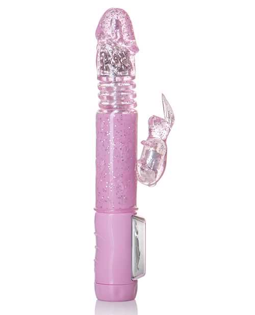 Jack Rabbit Petite Thrusting Rabbit Vibrator - Pink