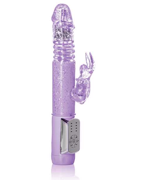 Jack Rabbit Petite Thrusting Rabbit Vibrator- Purple