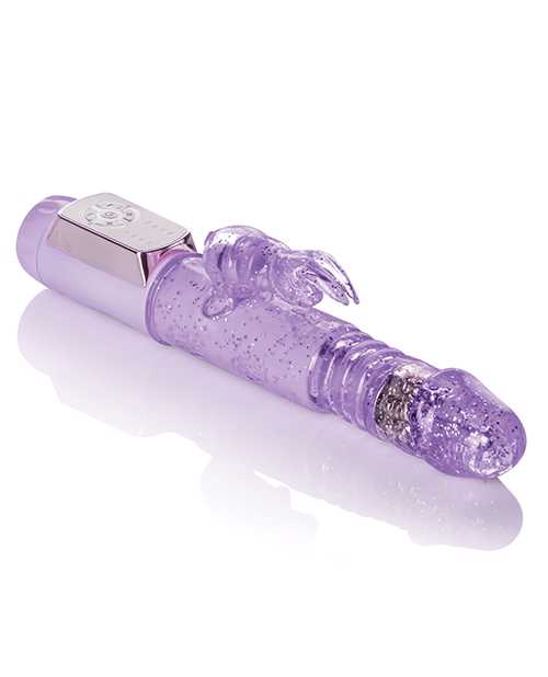 Jack Rabbit Petite Thrusting Rabbit Vibrator- Purple
