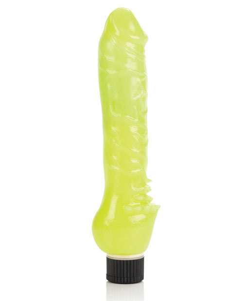 Glow-In-The-Dark Jelly Vibrator - Green