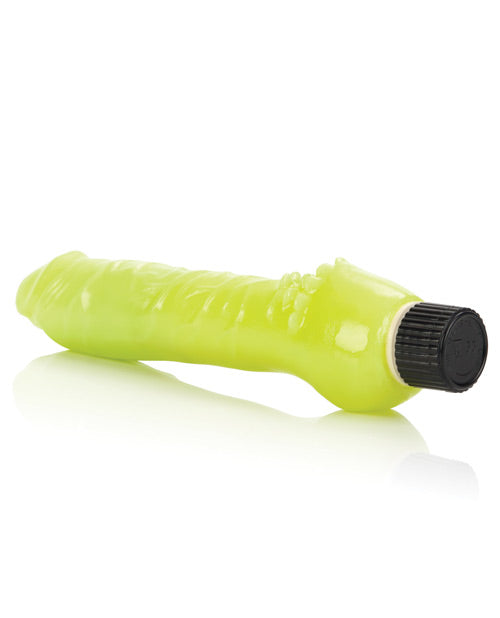 Glow-In-The-Dark Jelly Vibrator - Green