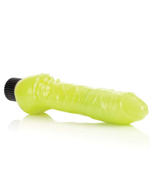 Glow-In-The-Dark Jelly Vibrator - Green