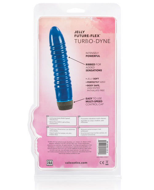 Jelly Future Flex Turbo-Dyne Vibrator - Blue