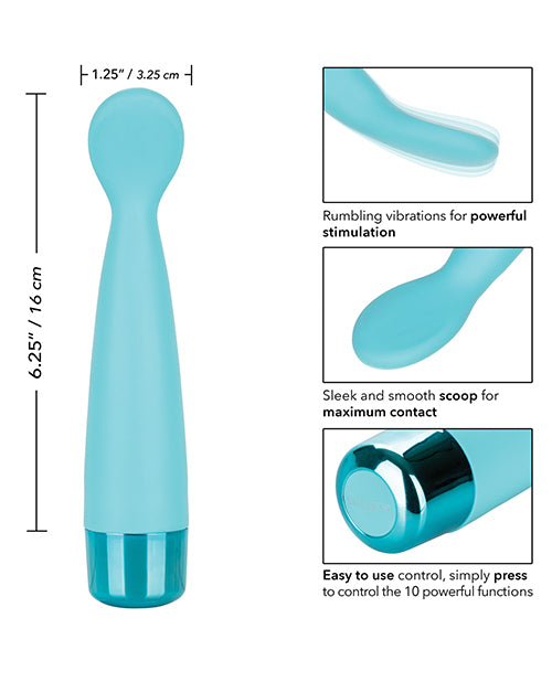 Eden Scoop Silicone Vibrator - Blue