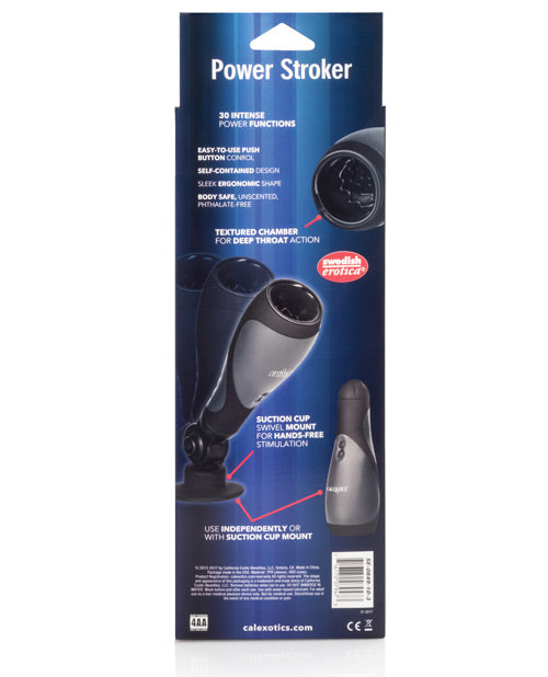 Apollo Power Stroker Masturbator 8.5in - Black