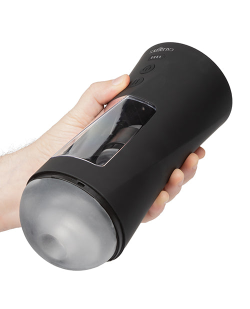 Bionic Power Stroking Rechargeable Anal Masturbator - Black