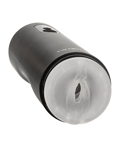 Bionic Thrusting Rechargeable Vagina Masturbator - Black