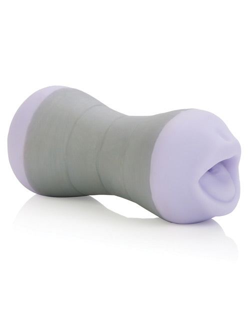 Travel Gripper Dual Density Stroker - Mouth and Pussy - Purple