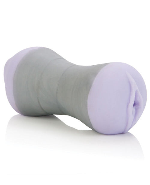 Travel Gripper Dual Density Stroker - Mouth and Pussy - Purple