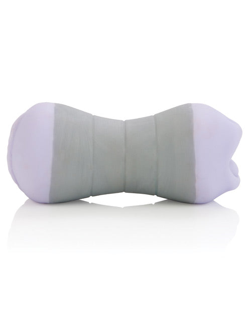 Travel Gripper Dual Density Stroker - Mouth and Pussy - Purple