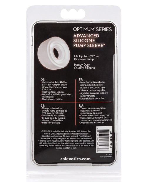 Optimum Series Advanced Silicone Pump Sleeve - Clear
