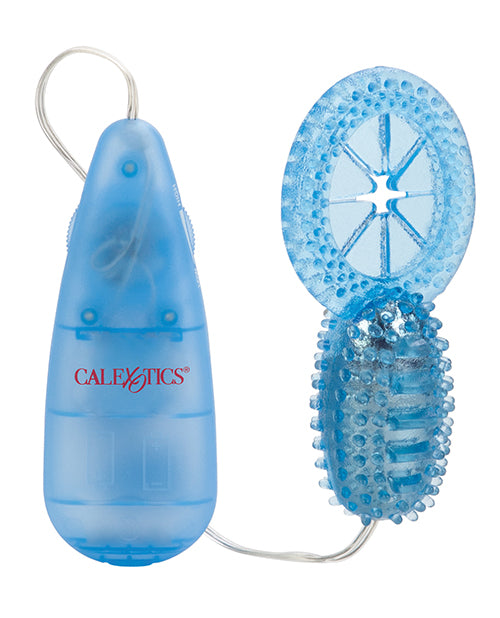 Shane`s World His Stimulator Vibrating Cock Ring with Wired Remote Control - Blue