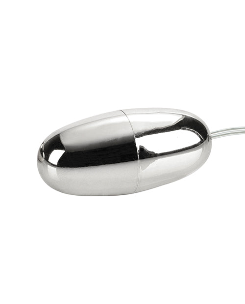 Pocket Exotics Vibrating Silver Bullet with Wired Remote Control - Silver