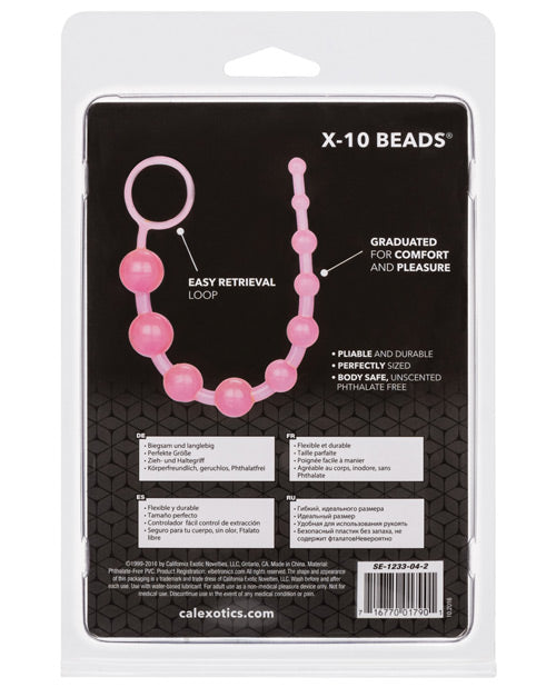 X 10 Anal Beads - Pink