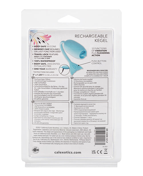 Rechargeable Silicone Kegel Teaser - Blue