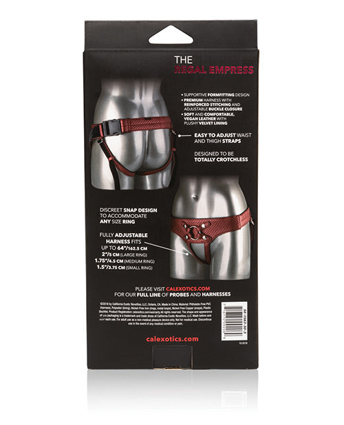 Her Royal Harness The Regal Empress Adjustable Harness - Red