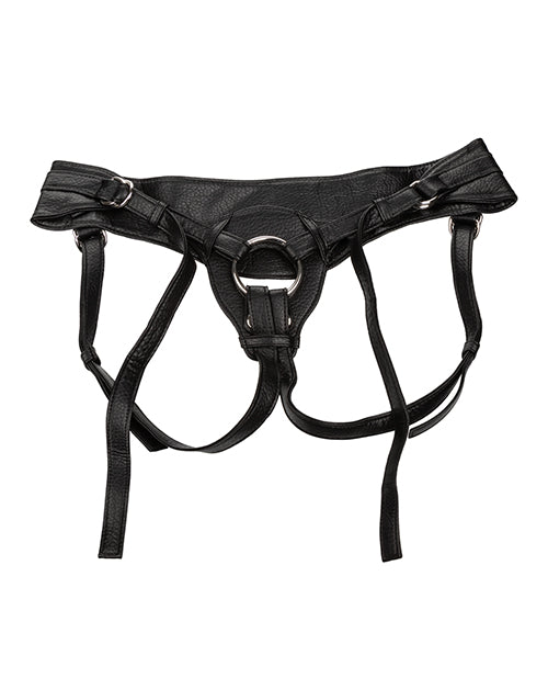 Her Royal Harness The Queen Adjustable Harness - Black