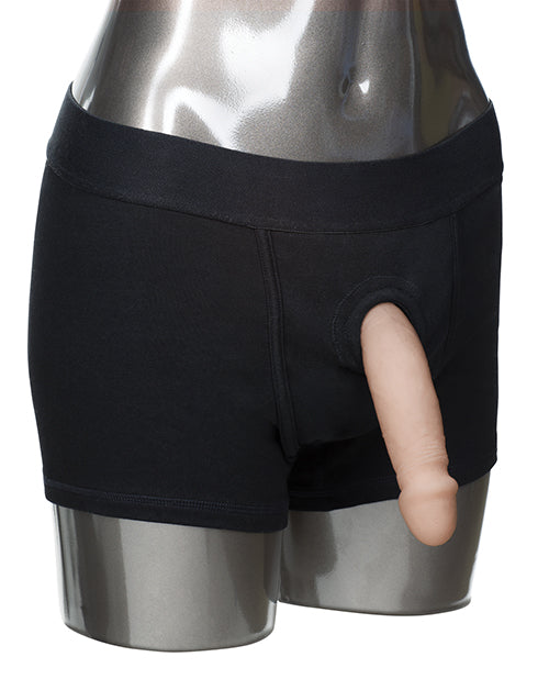 Packer Gear Boxer Brief Harness - XS/S - Black