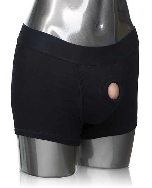 Packer Gear Boxer Brief Harness -XL/2XL - Black
