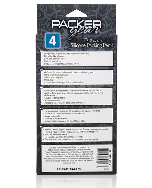 Packer Gear Silicone Packing Penis 4in - Black