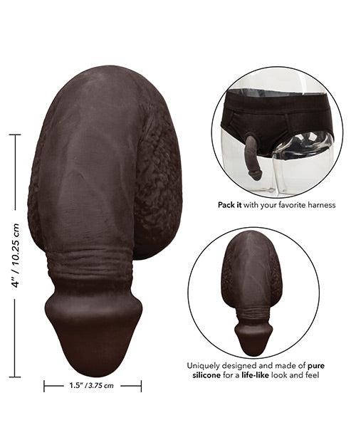 Packer Gear Silicone Packing Penis 4in - Black