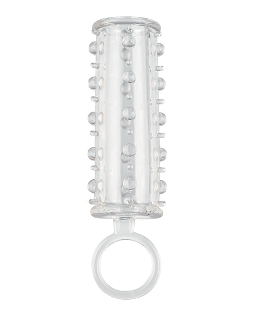 Sensation Enhancer Penis Sleeve with Scrotum Support - Clear