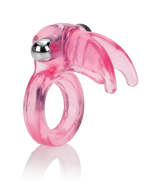 Triple Clit Flicker Cock Ring Red