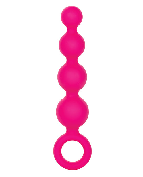 Silicone Booty Anal Beads - Pink