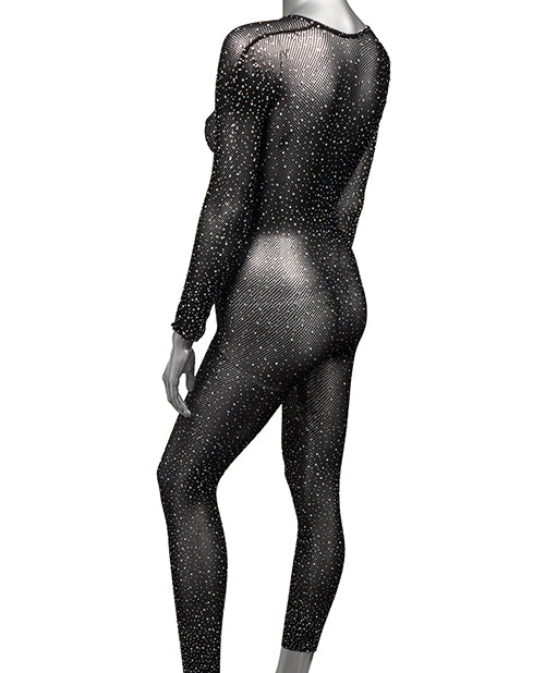 Radiance Crotchless Full Body Suit - OS - Black