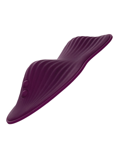 Lust Dual Rider Rechargeable Silicone Massager with Remote Control - Purple