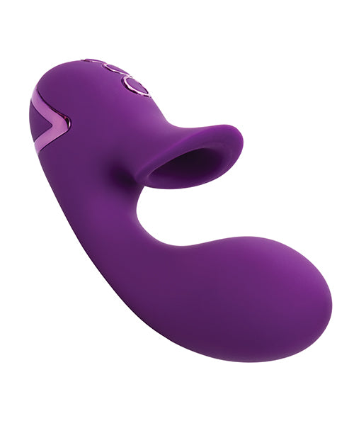 California Dreaming Huntington Beach Heartbreaker Rechargeable Rabbit Vibrator - Purple
